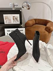 Christian Louboutin Suede Boots Black 10cm - 4