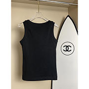 Loewe Cotton Tank Top Black - 5