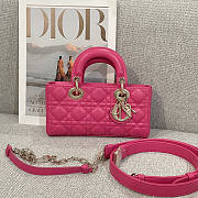 Dior Lady Small D-joy Bag Pink 22x12x6cm - 1