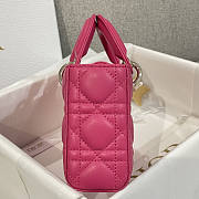 Dior Lady Small D-joy Bag Pink 22x12x6cm - 6