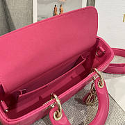 Dior Lady Small D-joy Bag Pink 22x12x6cm - 5