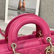 Dior Lady Small D-joy Bag Pink 22x12x6cm - 4