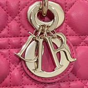 Dior Lady Small D-joy Bag Pink 22x12x6cm - 3