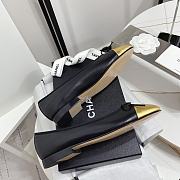 Chanel Ballerina Flat Black Gold - 3