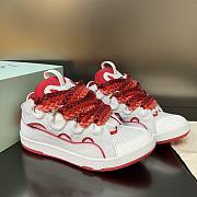 Lanvin Curb White Red Sneaker - 1