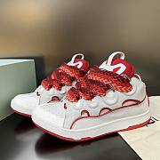 Lanvin Curb White Red Sneaker - 4