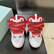 Lanvin Curb White Red Sneaker - 2