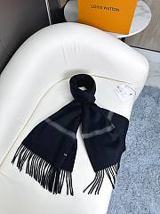 Louis Vuitton LV Black Scarf 35x180cm - 3