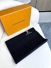 Louis Vuitton LV Black Scarf 35x180cm - 2