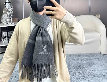 Louis Vuitton LV Grey Scarf 35x180cm