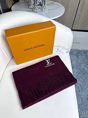 Louis Vuitton LV Red Wine Scarf 35x180cm - 2