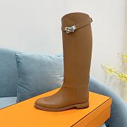 Hermes Jumping Boot Silver Brown - 5