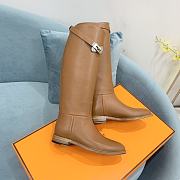 Hermes Jumping Boot Silver Brown - 2