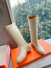 Hermes Jumping Boot White Silver - 4