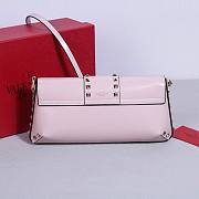 Valentino Garavani Rockstud Brushed Calfskin Pink Shoulder Bag 26x13x7cm - 4