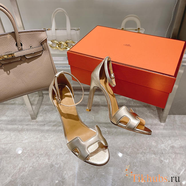 Hermes Premiere 105 Sandal Gold 10.5cm - 1