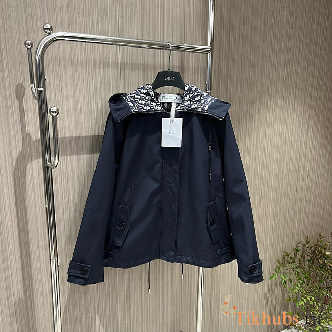 Dior Hooded Jacket Dior Oblique Blue - 1