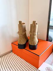 Hermes Brown Suede Boots - 5