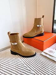 Hermes Brown Suede Boots - 2