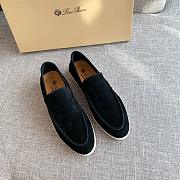 Loro Piana Black Loafer - 1