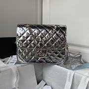 Chanel Backpack Star Coin Purse Metallic Calfskin Silver 22.5 × 22.5 × 6 cm - 1