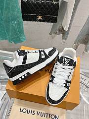 Louis Vuitton LV Trainer Black Crystal Sneaker - 2