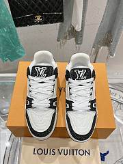 Louis Vuitton LV Trainer Black Crystal Sneaker - 3