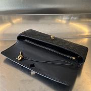 Bottega Veneta Long Clutch Andiamo With Handle Black 31x13x3cm - 5