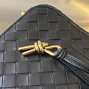 Bottega Veneta Small Top Handle Black 23.5x17.5x9cm - 2