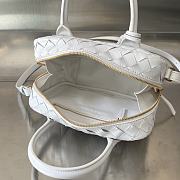 Bottega Veneta Small Top Handle White 23.5x17.5x9cm - 6