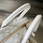 Bottega Veneta Small Top Handle White 23.5x17.5x9cm - 4