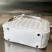 Bottega Veneta Small Top Handle White 23.5x17.5x9cm - 3