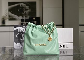 Chanel 22 Handbag Green 38x42x8cm