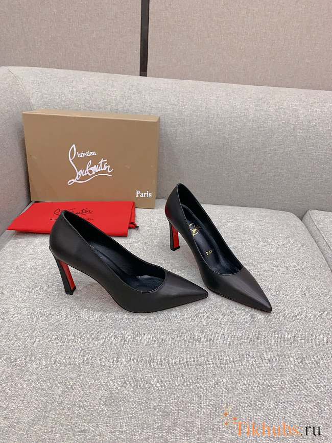 Christian Louboutin Condora Black Leather Pumps 10cm - 1