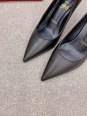 Christian Louboutin Condora Black Leather Pumps 10cm - 4