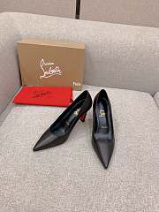 Christian Louboutin Condora Black Leather Pumps 10cm - 3