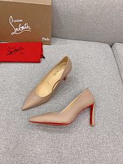 Christian Louboutin Condora Beige Leather Pumps 10cm - 5