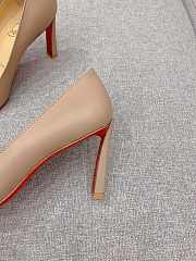 Christian Louboutin Condora Beige Leather Pumps 10cm - 3