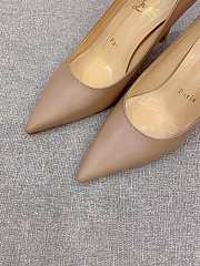 Christian Louboutin Condora Beige Leather Pumps 10cm - 2