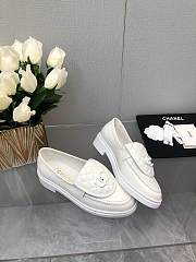 Chanel Mocasines White Loafers - 1