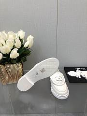 Chanel Mocasines White Loafers - 2