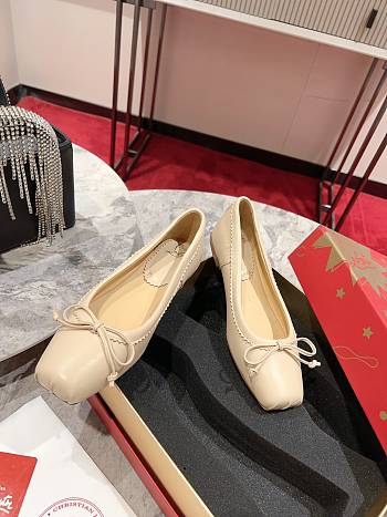 Christian Louboutin Beige Ballet Flat