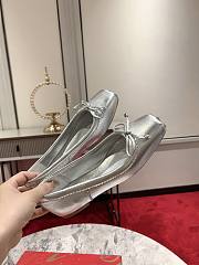 Christian Louboutin Silver Ballet Flat - 4