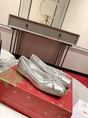 Christian Louboutin Silver Ballet Flat - 3