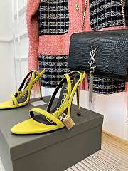 Tom Ford Padlock Yellow Sandals Heels 10.5cm - 2