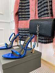 Tom Ford Padlock Blue Sandals Heels 10.5cm - 2