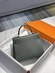 Hermes Kelly Grey Togo Gold Hardware Bag 28cm - 3