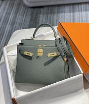 Hermes Kelly Grey Togo Gold Hardware Bag 28cm - 2