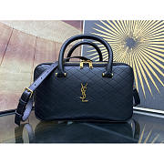 YSL Lyia Duffle In Quilted Lambskin Black 31x16x13cm - 1