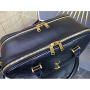 YSL Lyia Duffle In Quilted Lambskin Black 31x16x13cm - 4